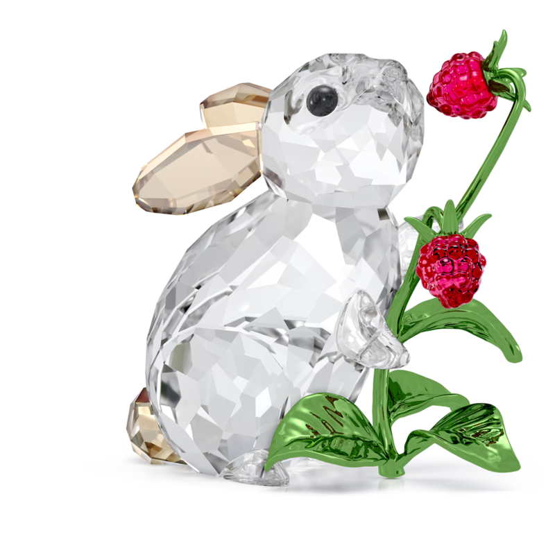 Swarovski Idyllia kristallen beeldje Konijn en Frambozen Wit/Rood 5702437