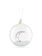 Swarovski Annual Edition kristallen ornament Ornament Kerstbal 2025 Wit/Goudkleurig 5701865