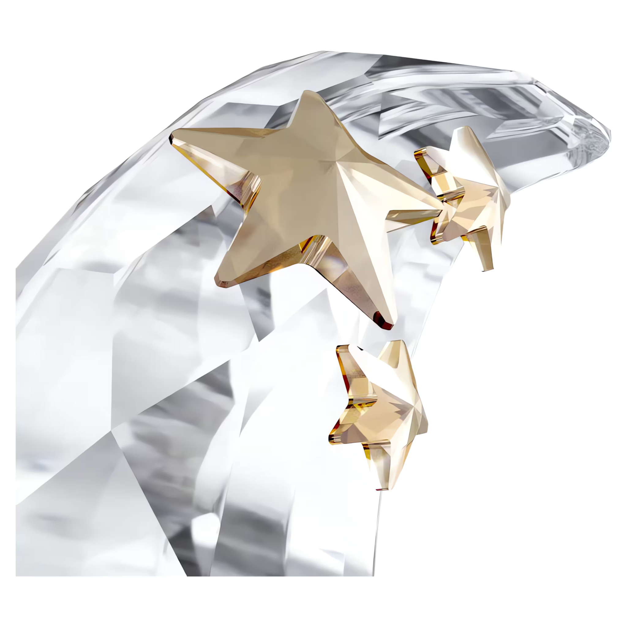 Swarovski Annual Edition kristallen ornament Ornament Kerstbal 2025 Wit/Goudkleurig 5701865