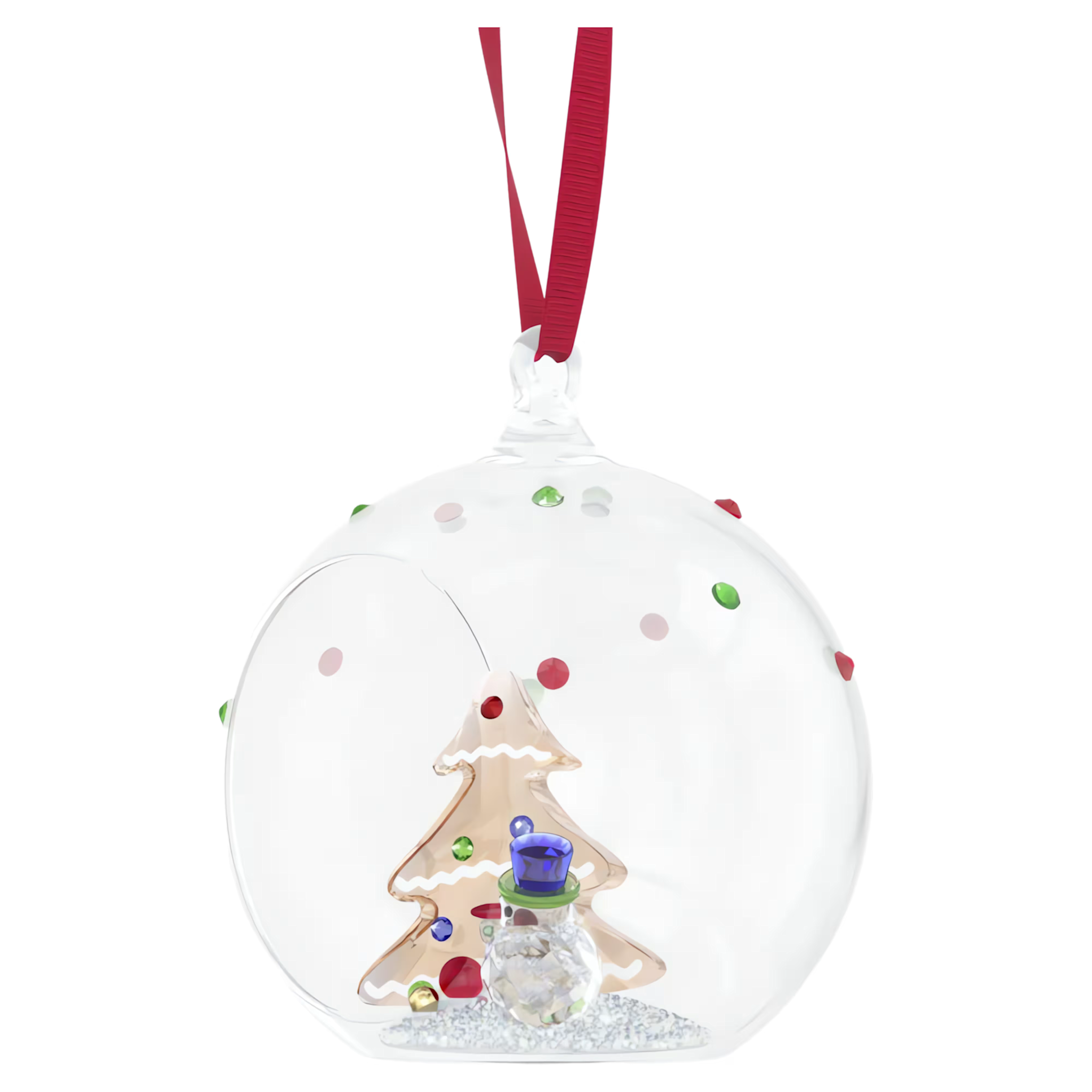 Swarovski Holiday Cheers kristallen ornament Boom en Sneeuwpop Wit/Bruin 5701509