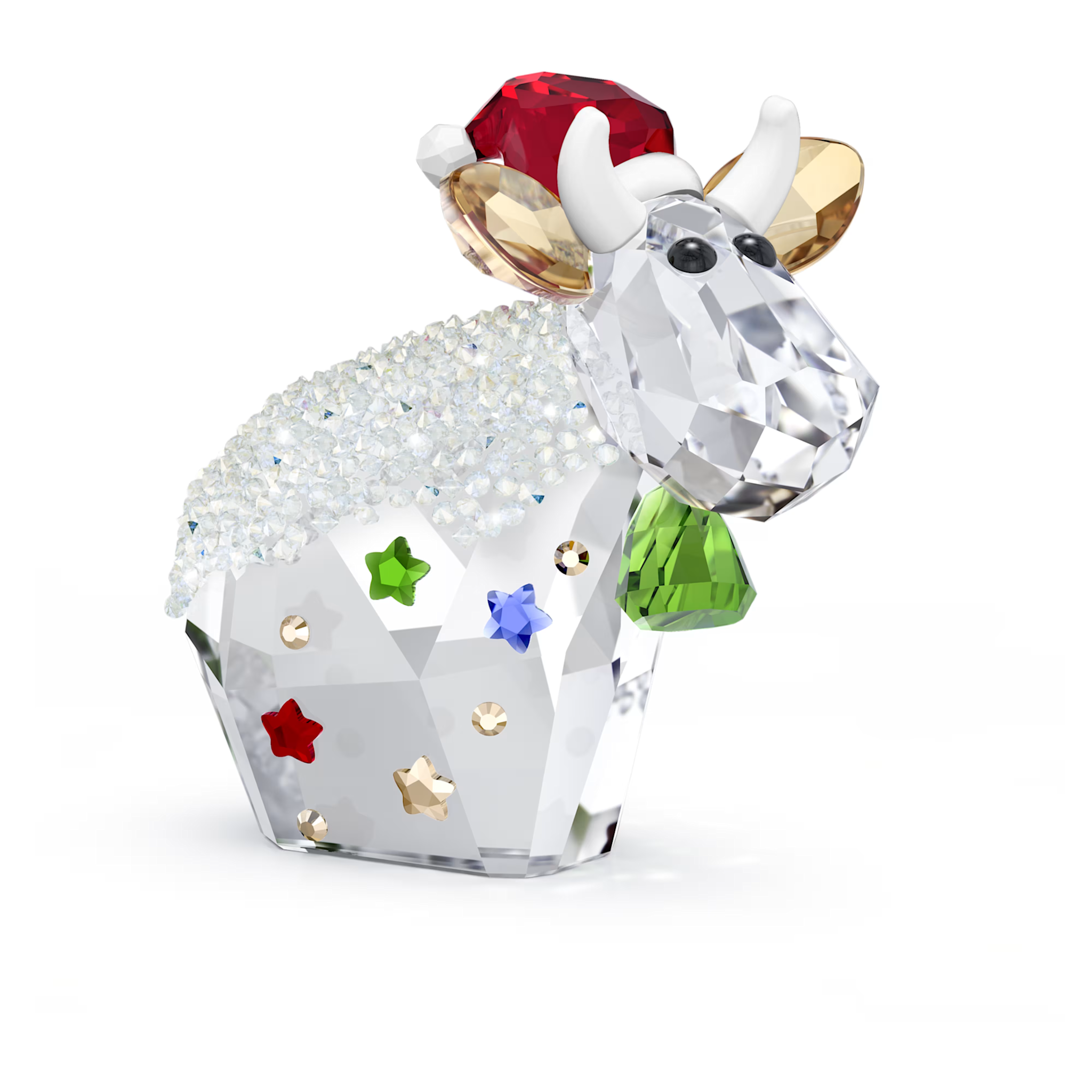 Swarovski Holiday Cheers kristallen beeldje Mo jaarlijkse editie 2025 Wit/Rood 5701517
