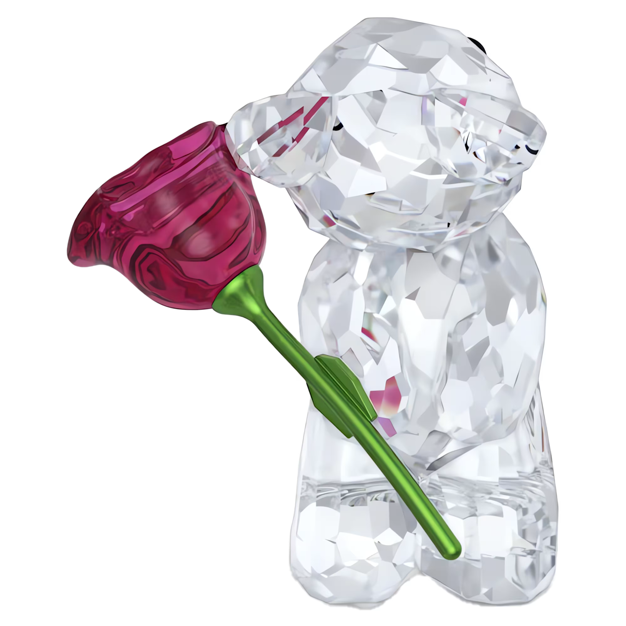 Swarovski Kris Bear kristallen beeldje Roos met Liefde Wit/Roze 5691390