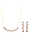 Swarovski Constella set Ronde slijpvorm Goudkleurig/Multi 5722542