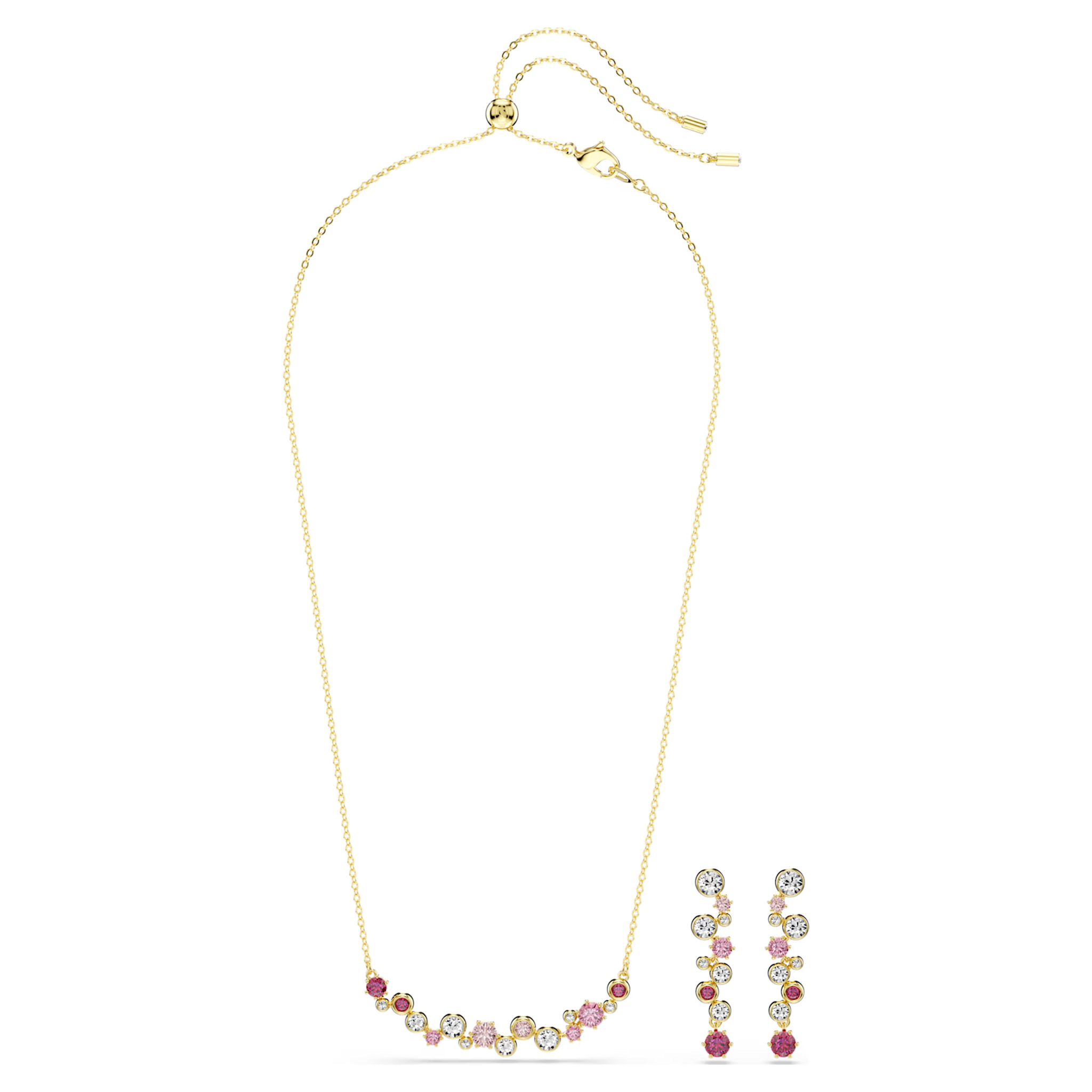 Swarovski Constella set Ronde slijpvorm Goudkleurig/Multi 5722542