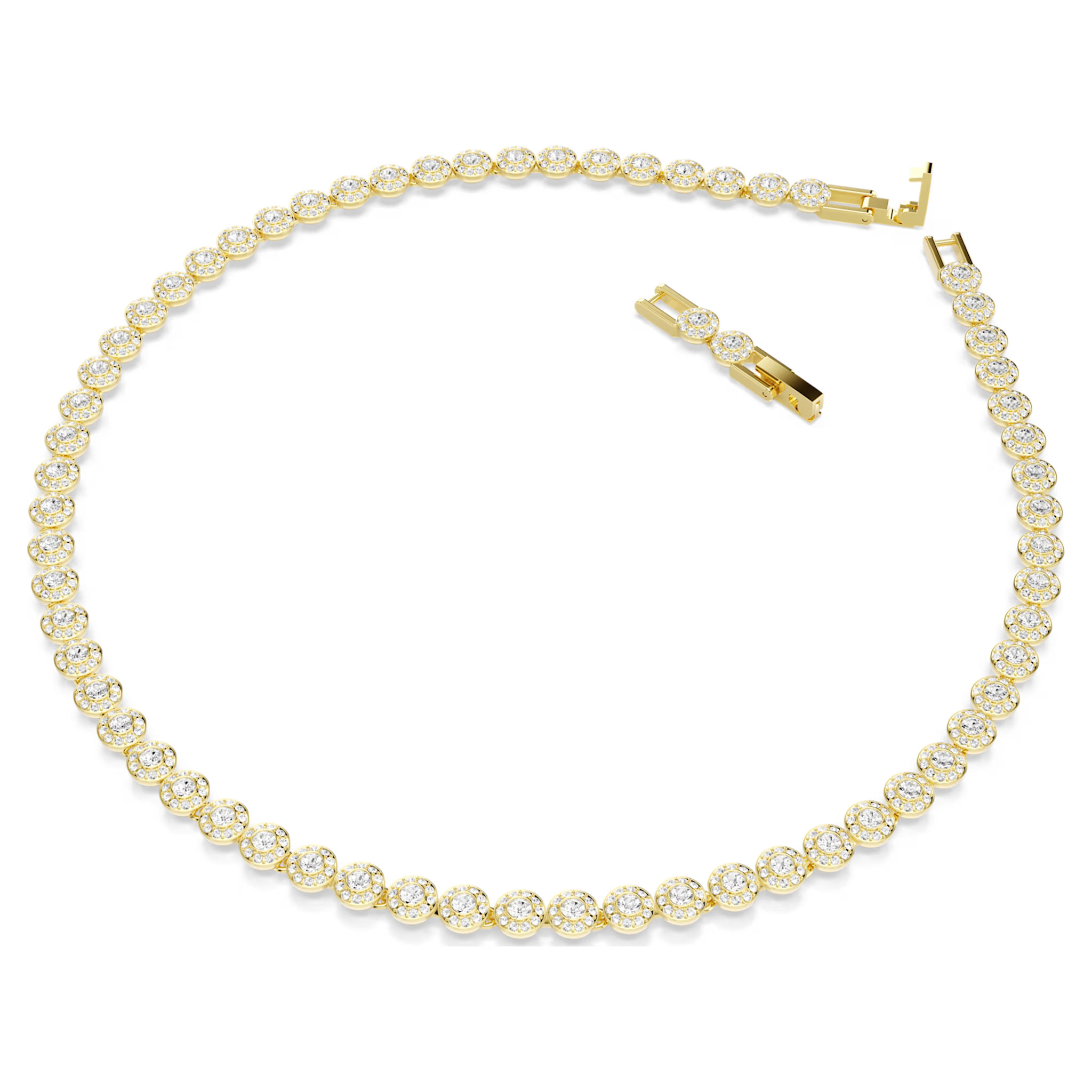 Swarovski Una Angelic set Ronde slijpvorm Goudkleurig/Wit 5720506