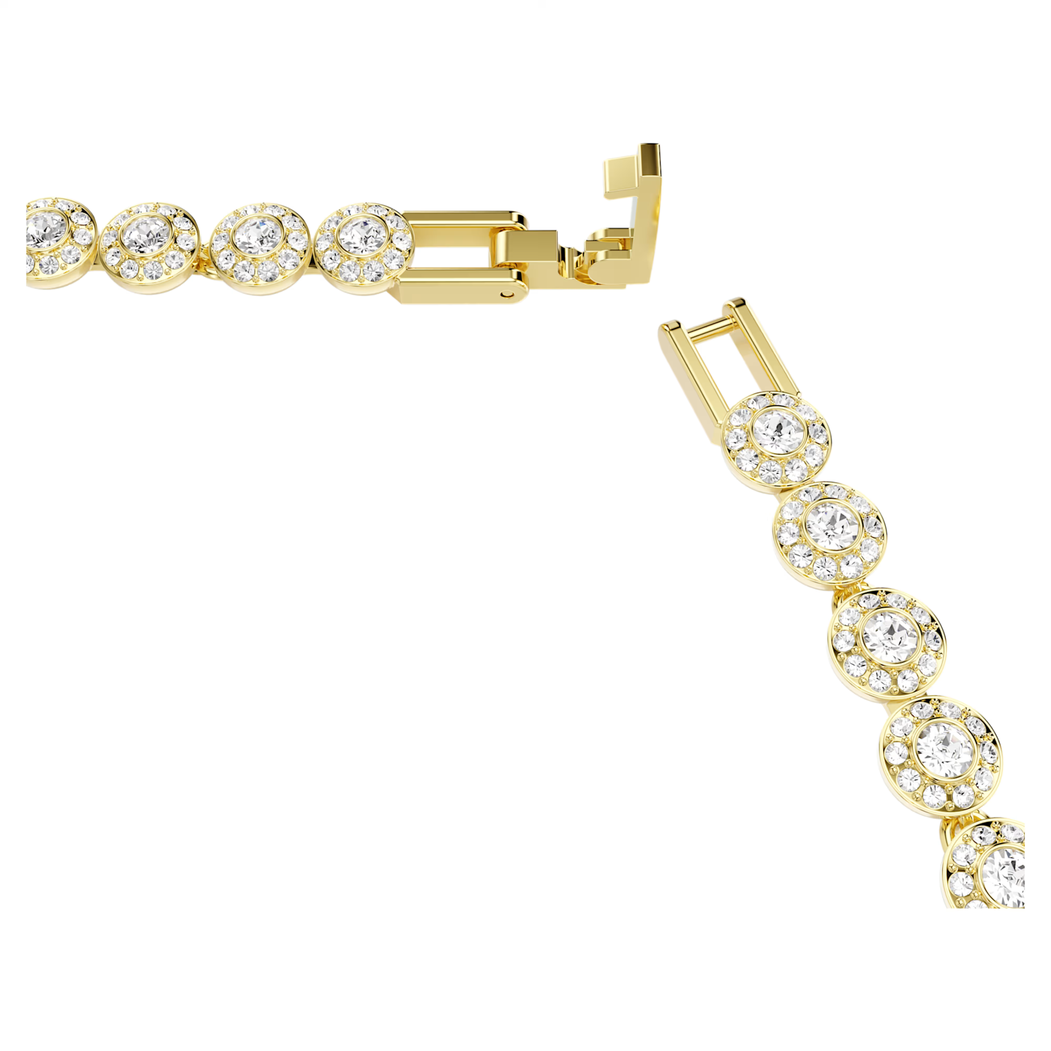 Swarovski Una Angelic set Ronde slijpvorm Goudkleurig/Wit 5720506