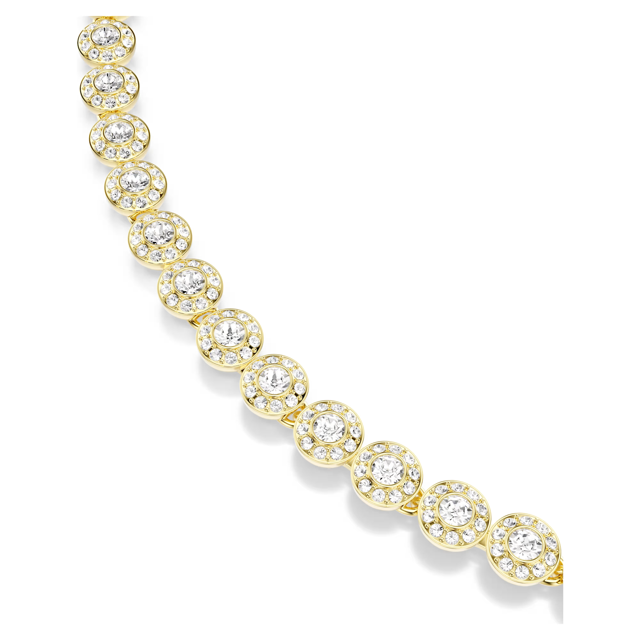 Swarovski Una Angelic set Ronde slijpvorm Goudkleurig/Wit 5720506