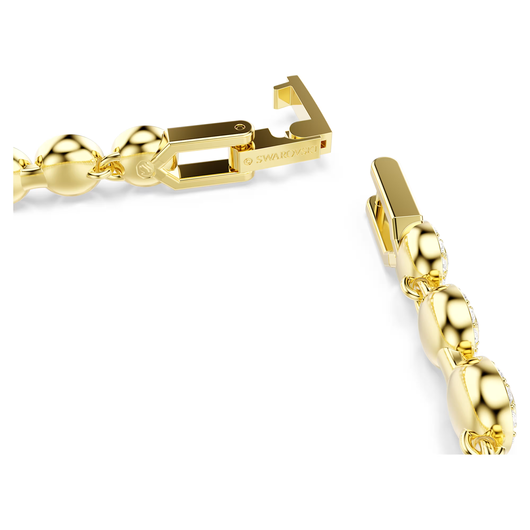 Swarovski Una Angelic set Ronde slijpvorm Goudkleurig/Wit 5720506