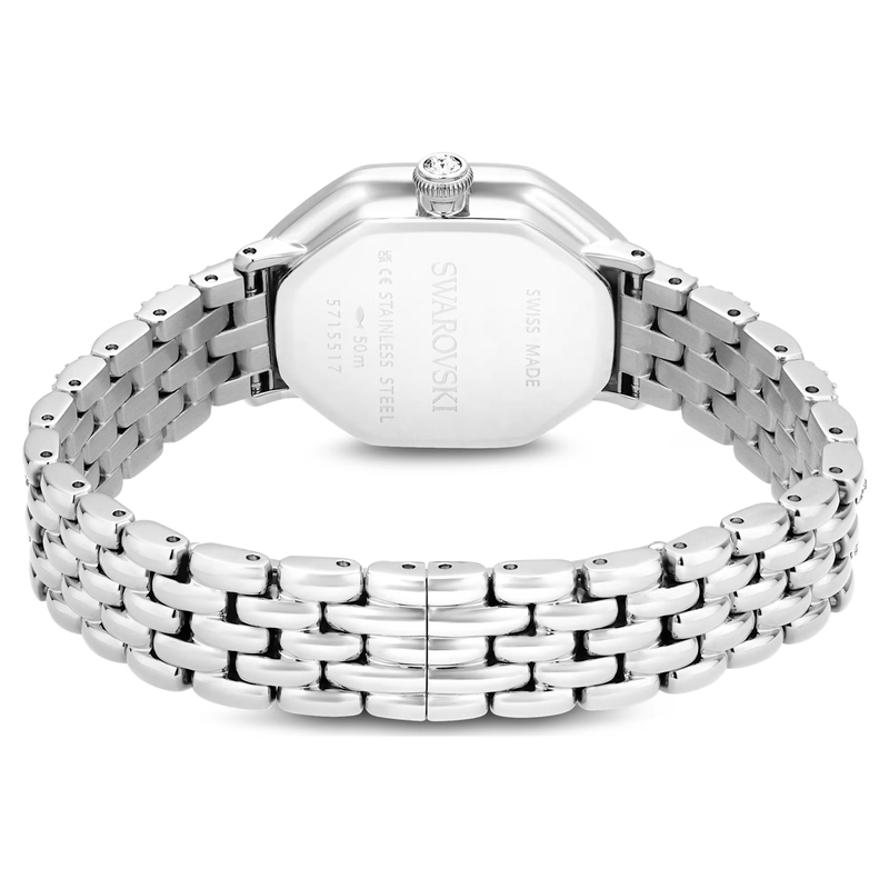 Swarovski Dextera dameshorloge Octagon Slijpvorm Zilverkleurig/Wit 5698690
