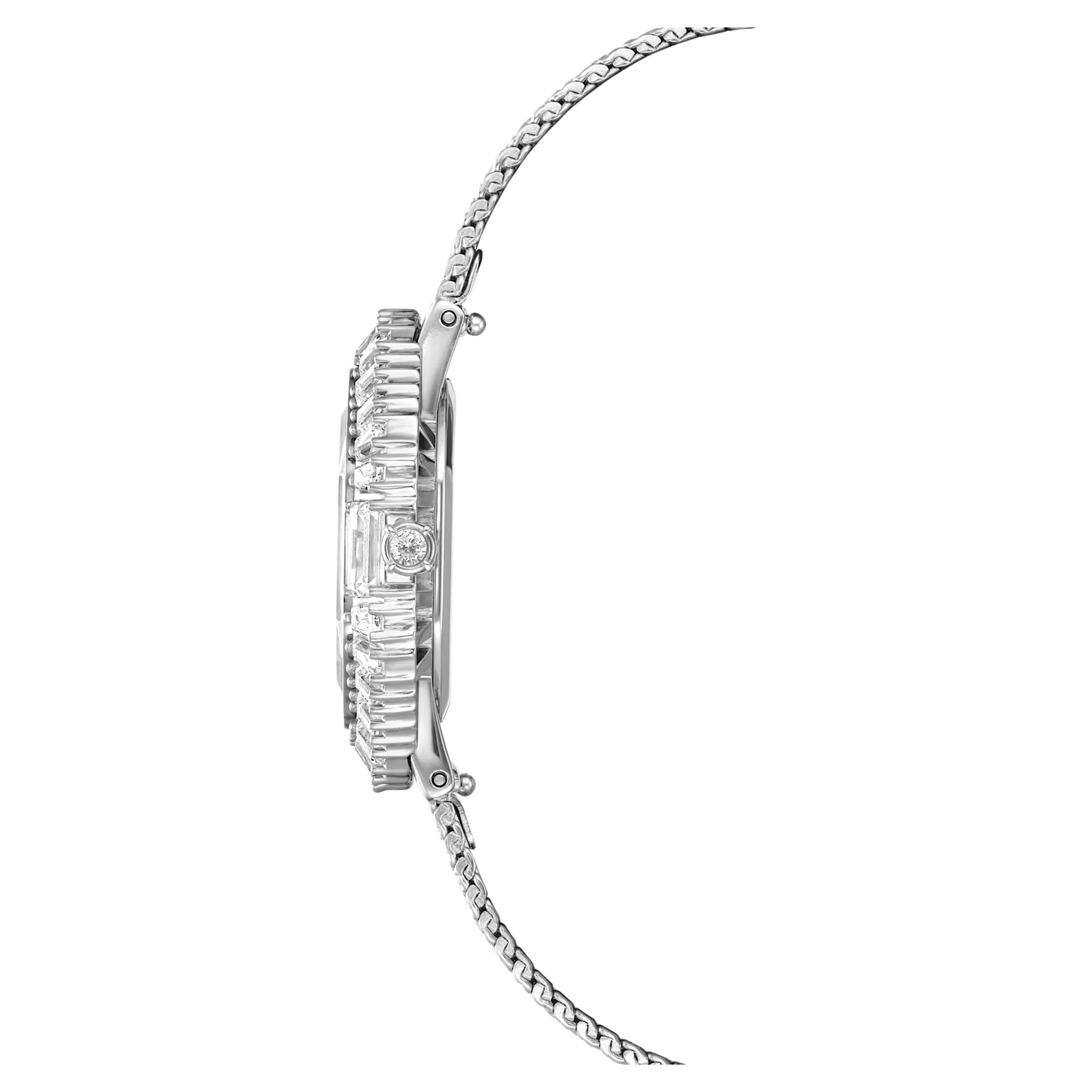 Swarovski Matrix dameshorloge Mesh band Swiss made Zilverkleurig/Wit 5732498