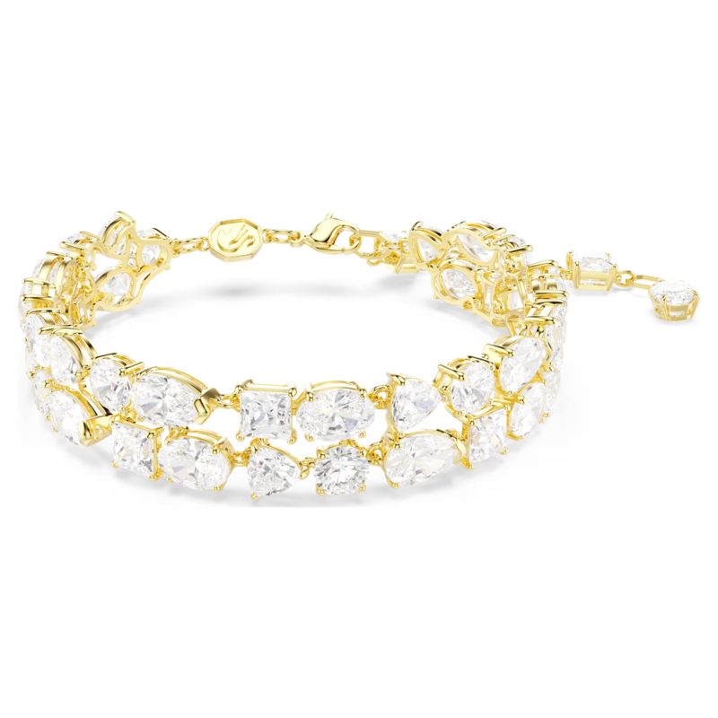 Swarovski Mesmera armband Verschillende slijpvormen Goudkleurig/Wit 5743827