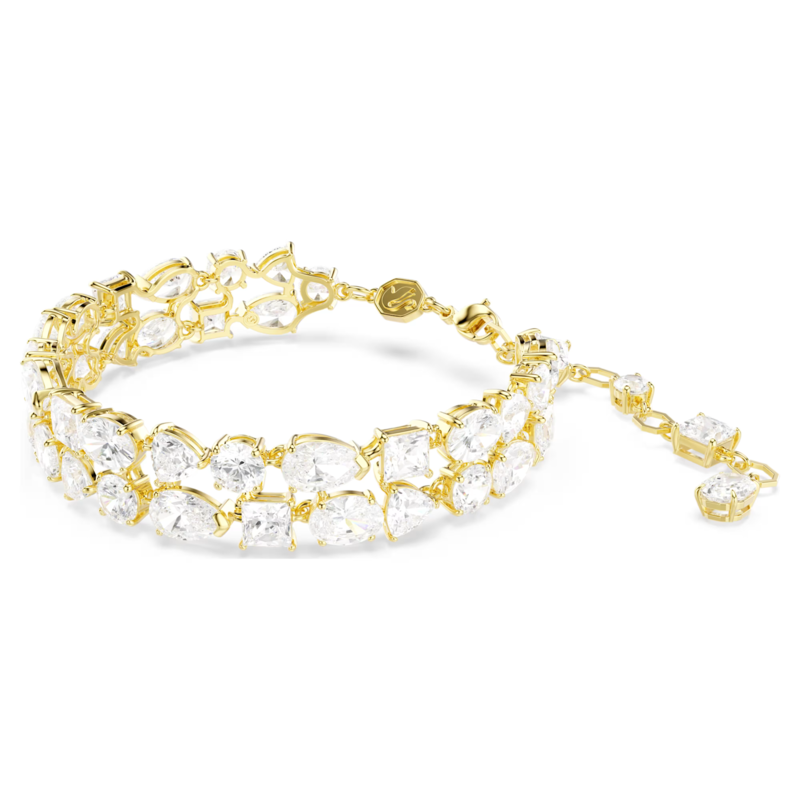 Swarovski Mesmera armband Verschillende slijpvormen Goudkleurig/Wit 5743827