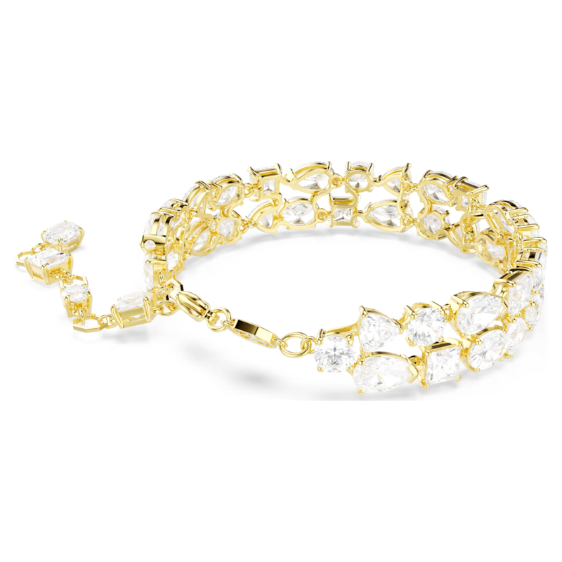 Swarovski Mesmera armband Verschillende slijpvormen Goudkleurig/Wit 5743827