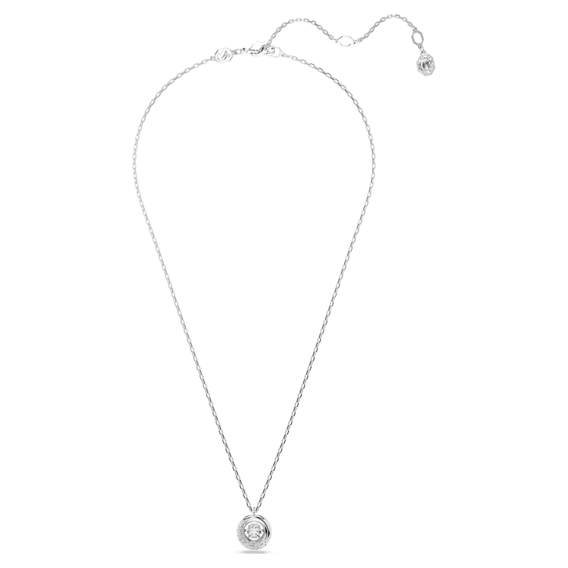 Swarovski Dextera ketting met hanger Ronde slijpvorm Zilverkleurig/Wit 5733400