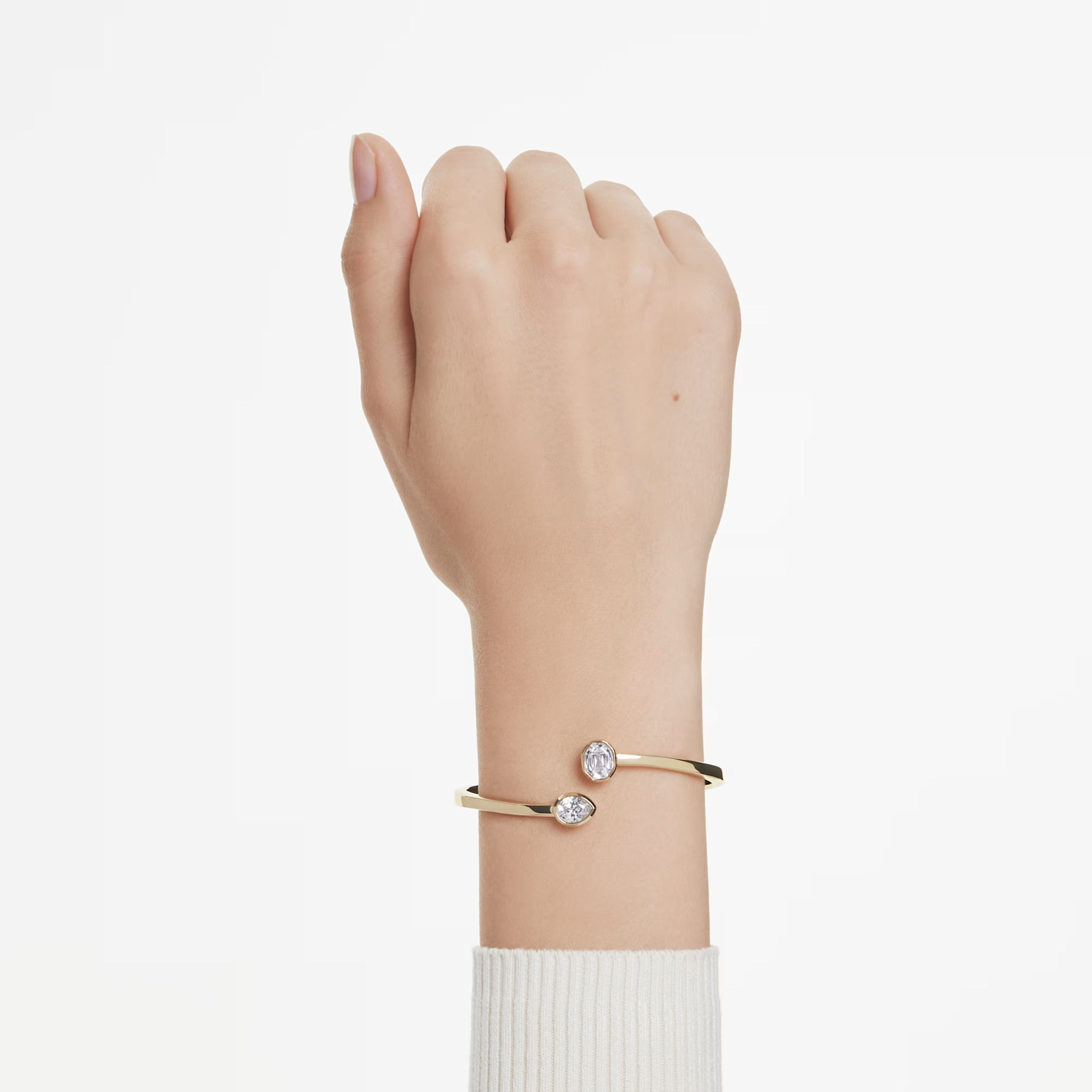 Swarovski Imber armband Verschillende slijpvormen Goudkleurig/Wit