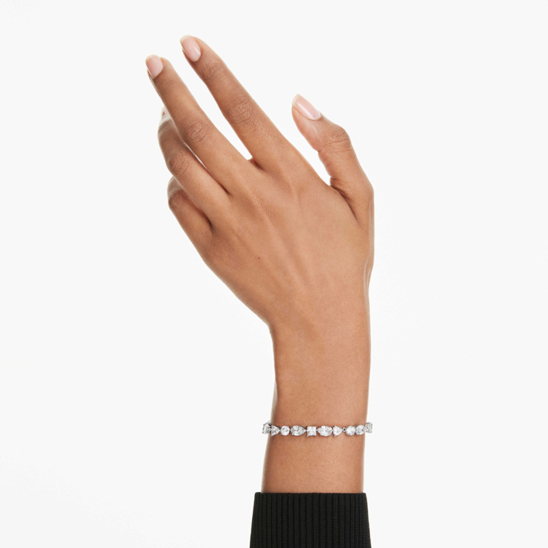 Swarovski Mesmera armband Verschillende slijpvormen Zilverkleurig/Wit 5731959