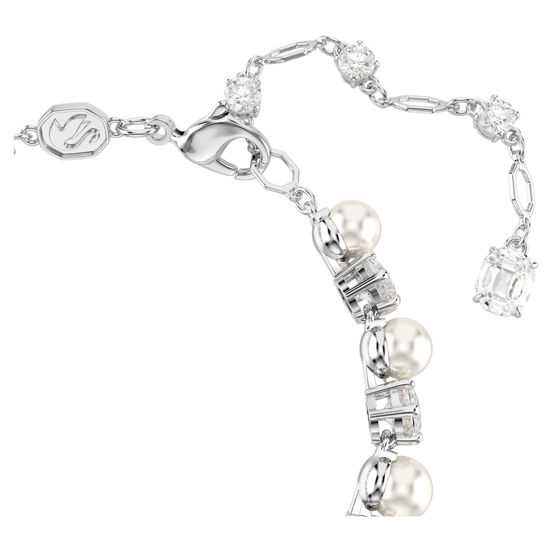 Swarovski Matrix armband Tennis crystal Pearl Wit 5689625