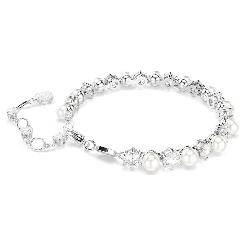 Swarovski Matrix armband Tennis crystal Pearl Wit 5689625