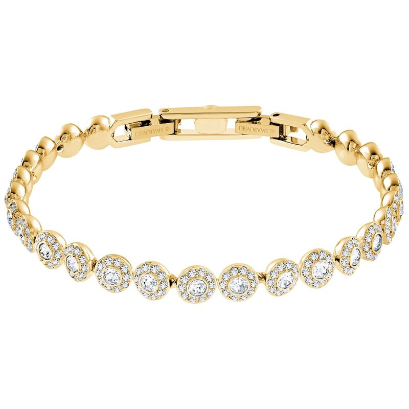 Swarovski Una Angelic armband Angelic Ronde slijpvorm Goudkleurig/Wit 5505469