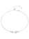 Swarovski Matrix ketting Ronde slijpvorm Crystal Pearl Zilverkleurig/Wit 5705626