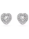 Swarovski Capsule oorbellen Angelic hartvorm Zilverkleurig/Wit 5720859