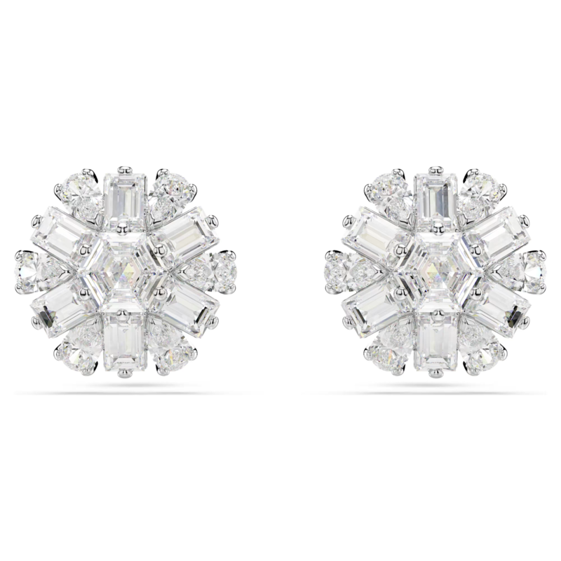 Swarovski Idyllia oorbellen Verschillende slijpvormen Zilverkleurig/Wit 5691483