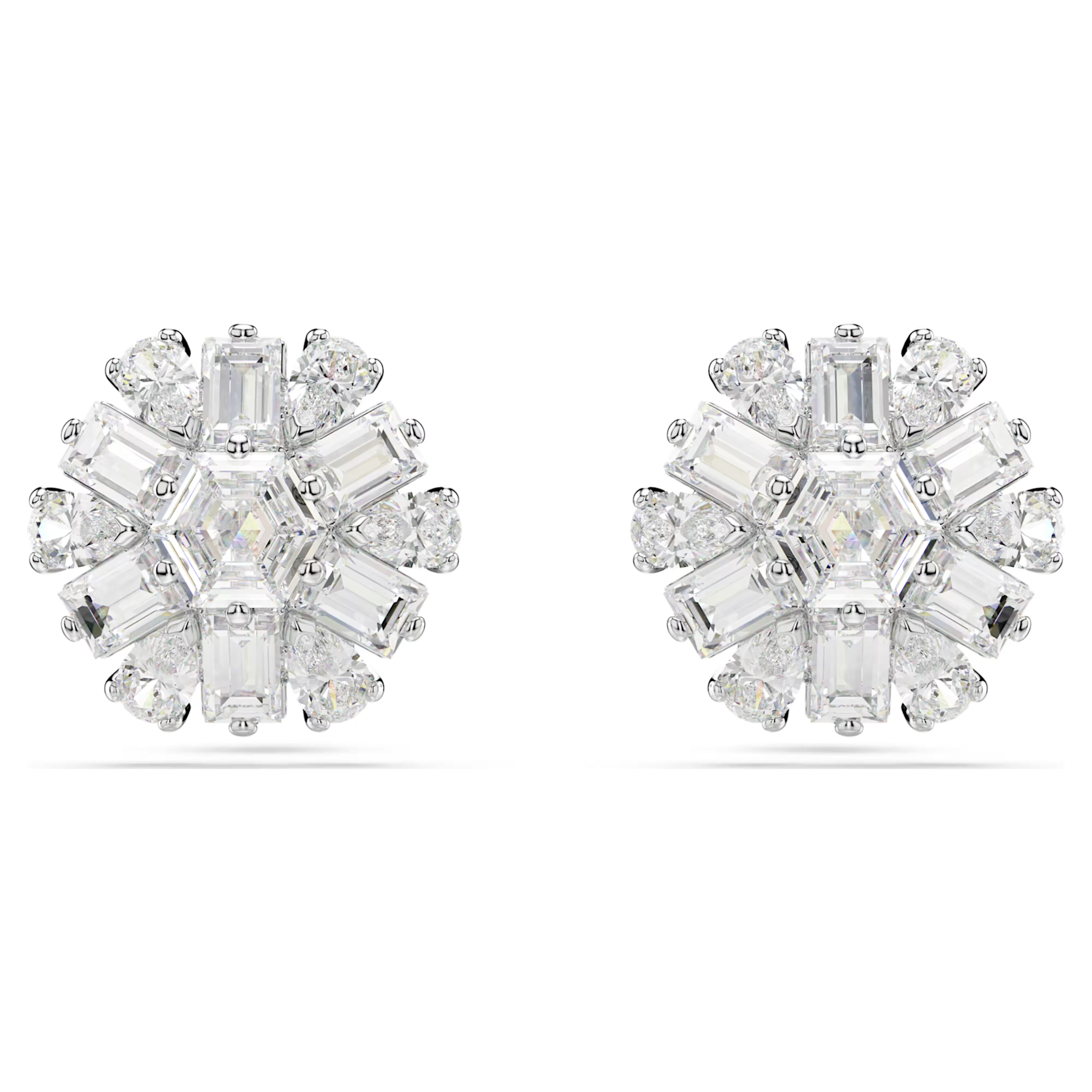 Swarovski Idyllia oorbellen Verschillende slijpvormen Zilverkleurig/Wit 5691483