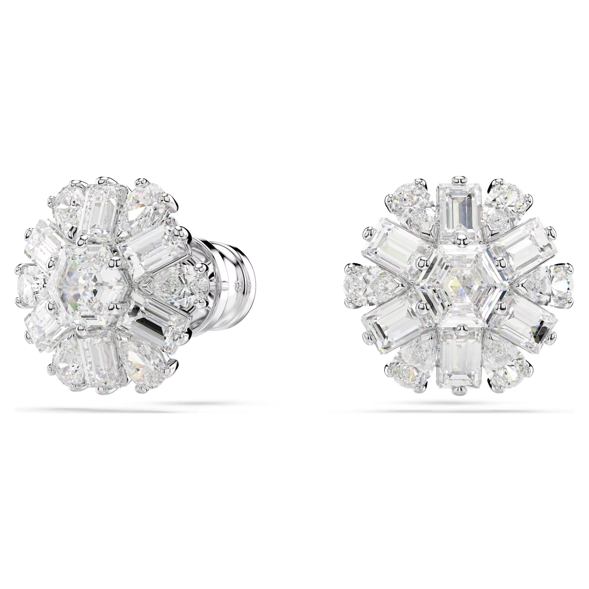 Swarovski Idyllia oorbellen Verschillende slijpvormen Zilverkleurig/Wit 5691483