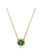 Swarovski Una ketting met hanger Angelic Ronde slijpvorm Goudkleurig/Groen 5680557