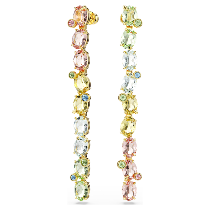 Swarovski Gema oorbellen Asymetrisch Mixed cuts Goudkleurig/Mix 5705809