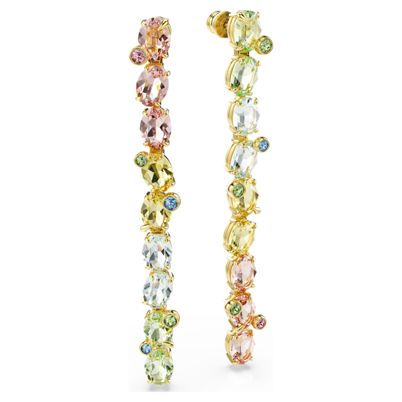 Swarovski Gema oorbellen Asymetrisch Mixed cuts Goudkleurig/Mix 5705809