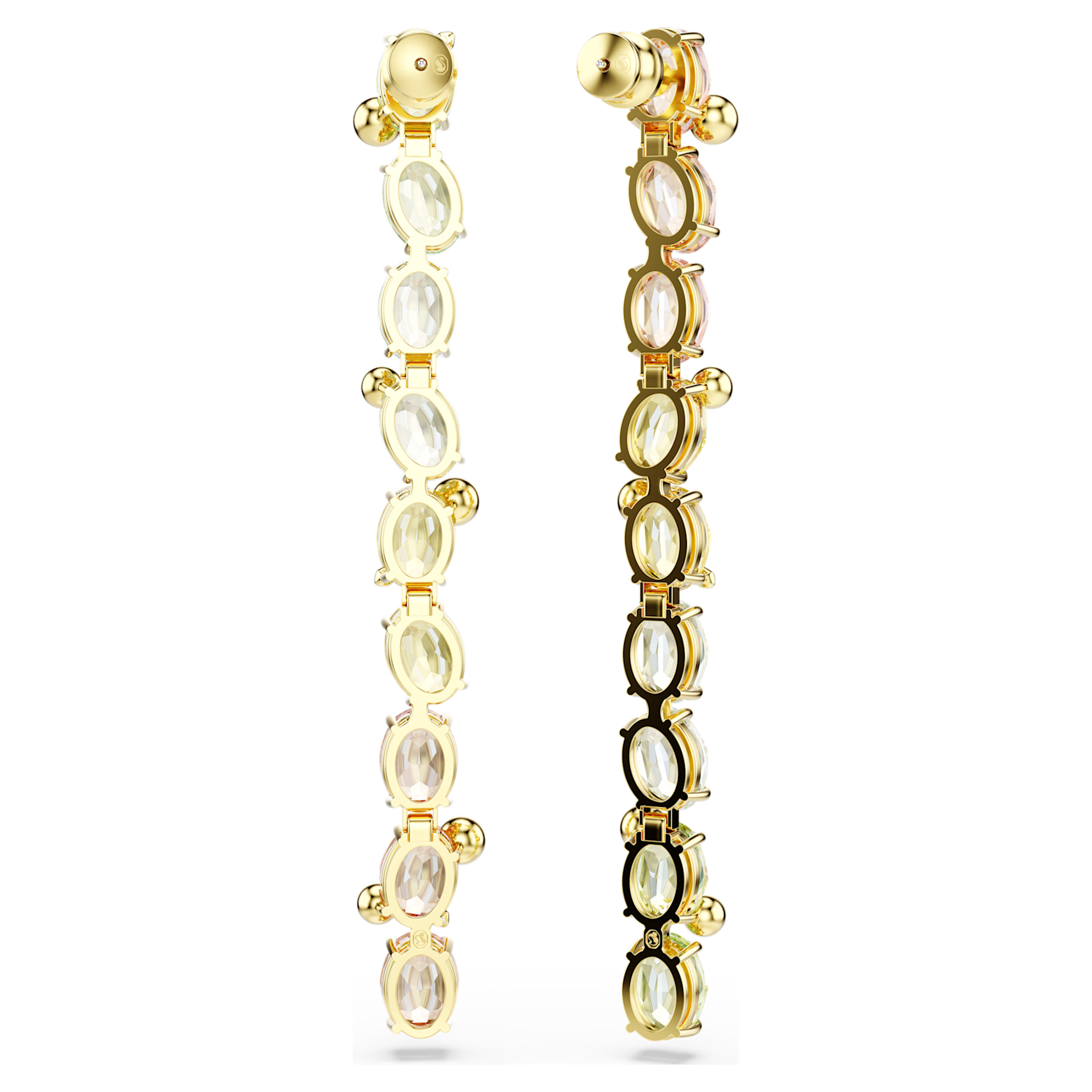 Swarovski Gema oorbellen Asymetrisch Mixed cuts Goudkleurig/Mix 5705809