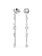 Swarovski Matrix oorbellen Ronde slijpvorm Crystal Pearl Zilverkleurig/Wit 5705614