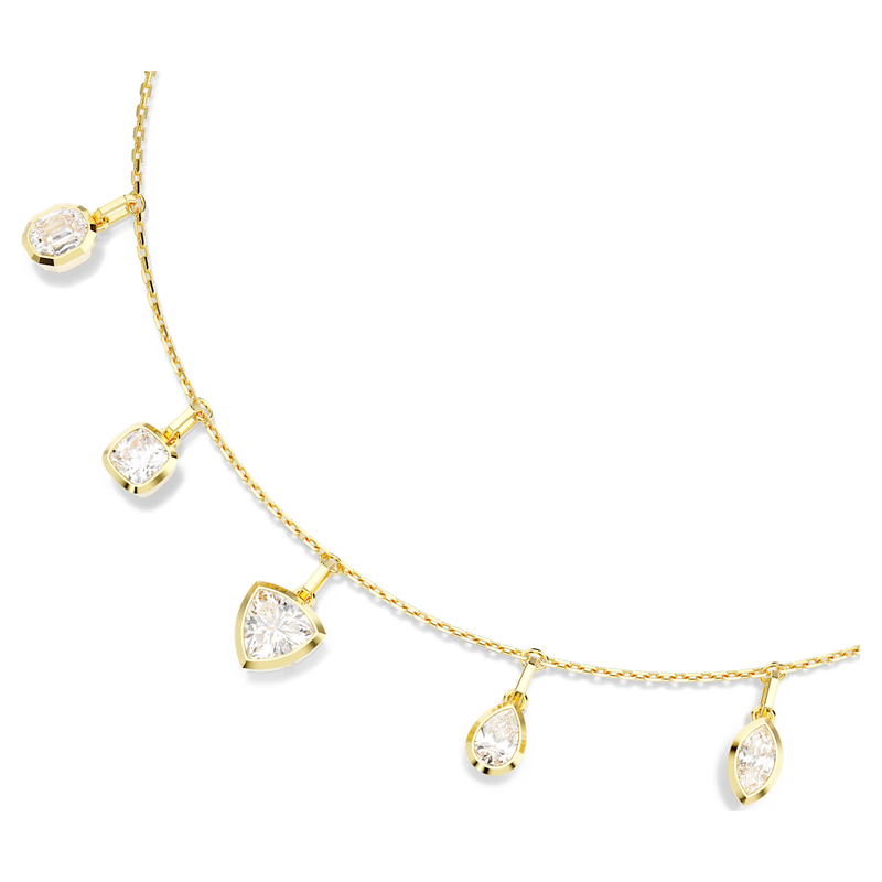 Swarovski Imber ketting met hanger Verschillende slijpvormen Goudkleurig/Wit 5705463