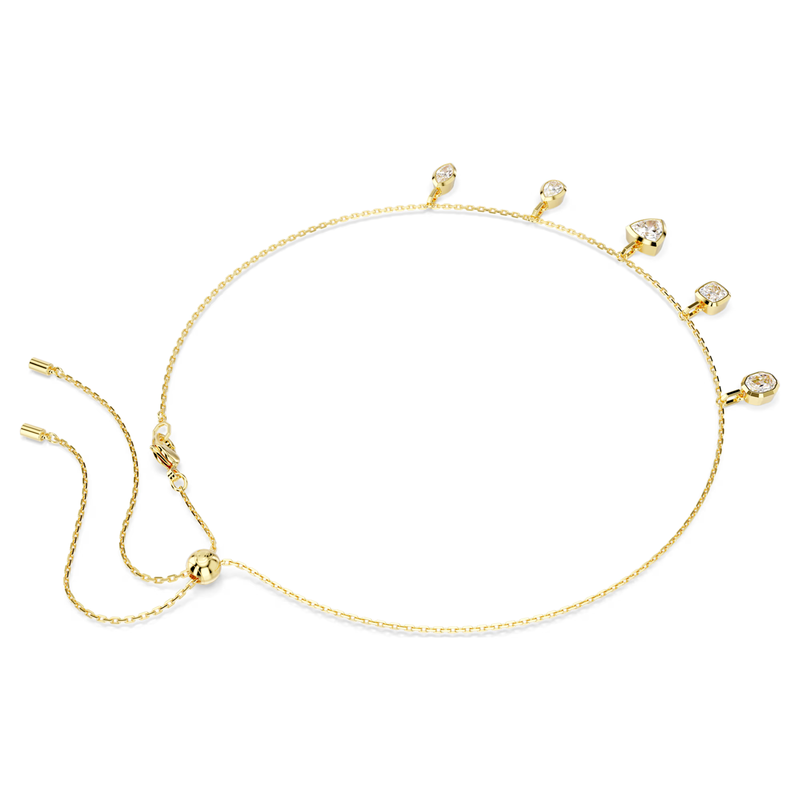 Swarovski Imber ketting met hanger Verschillende slijpvormen Goudkleurig/Wit 5705463