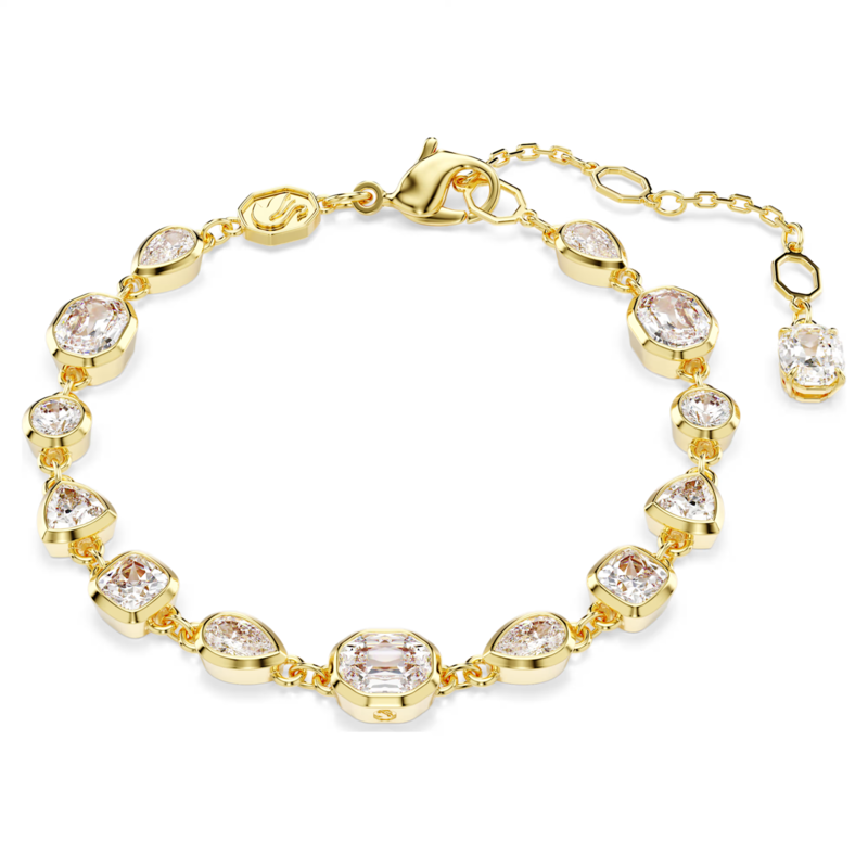 Swarovski Imber armband Tennis ronde slijpvorm Goudkleurig/Wit 5705471