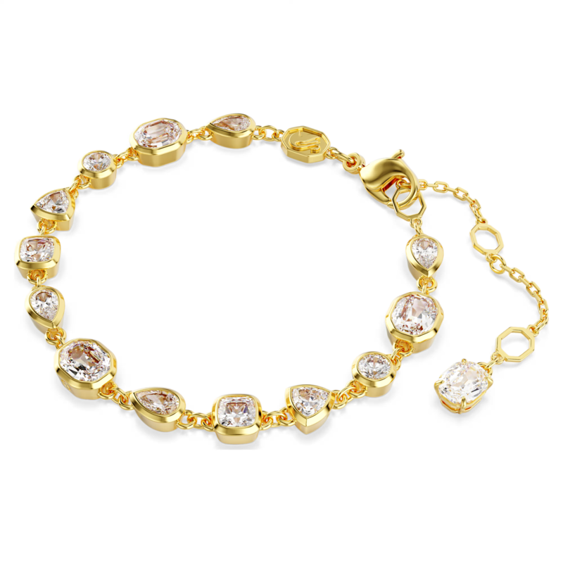 Swarovski Imber armband Tennis ronde slijpvorm Goudkleurig/Wit 5705471
