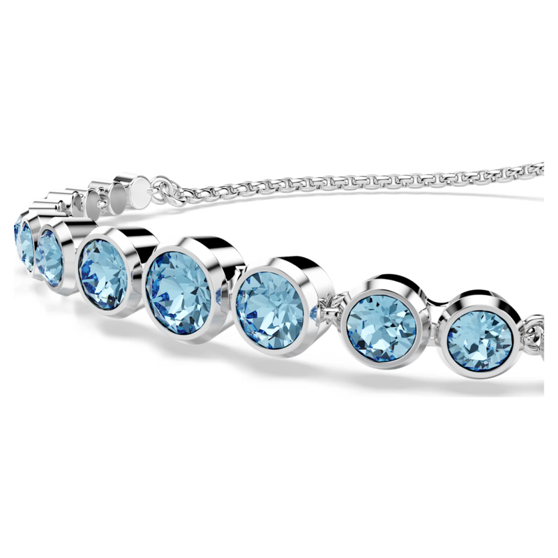 Swarovski Imber armband Tennis ronde slijpvorm Zilverkleurig/Blauw 5719282