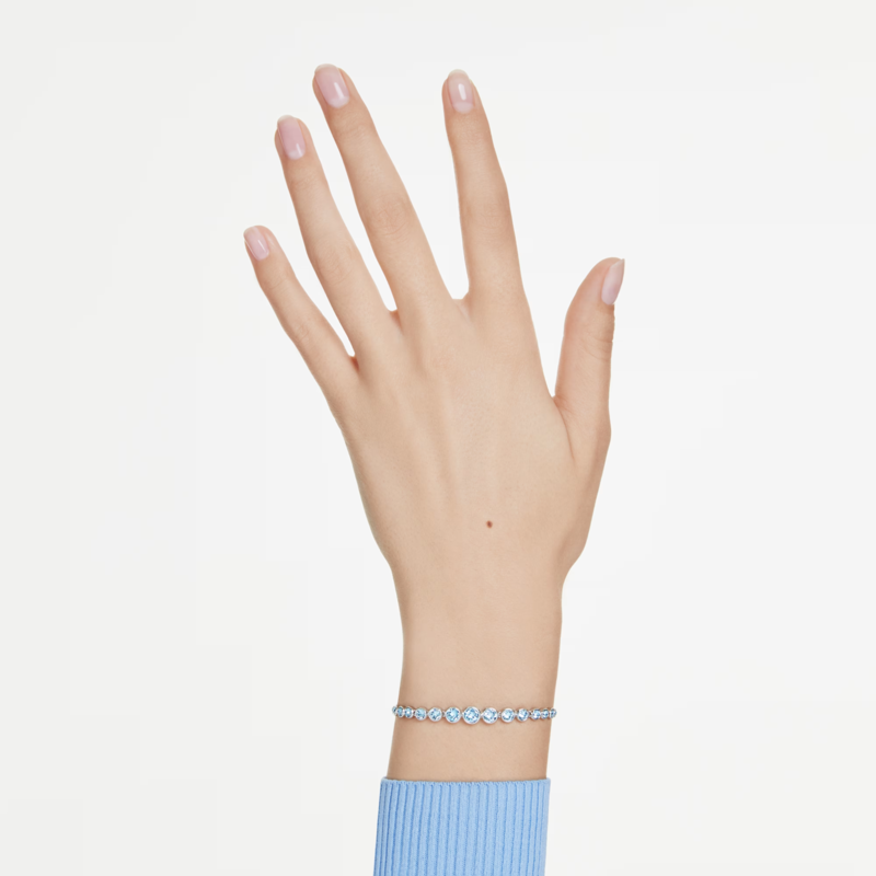 Swarovski Imber armband Tennis ronde slijpvorm Zilverkleurig/Blauw 5719282