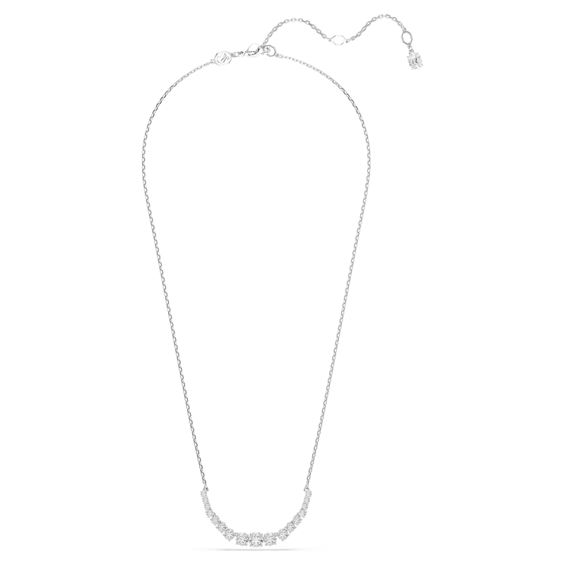 Swarovski Matrix ketting Ronde slijpvorm Zilverkleurig/Wit 5705396