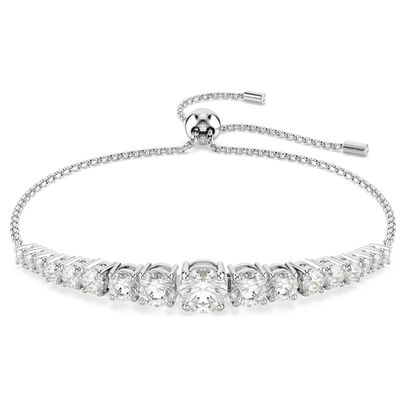Swarovski Matrix armband Ronde slijpvorm Zilverkleurig/Wit 5690677