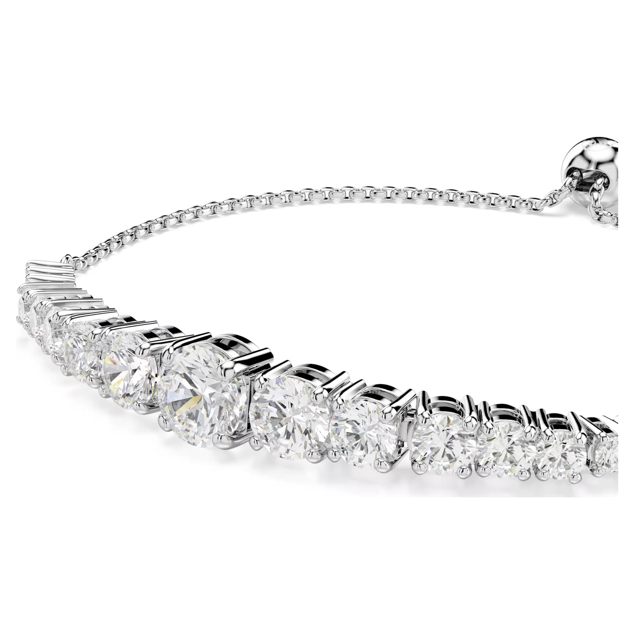 Swarovski Matrix armband Ronde slijpvorm Zilverkleurig/Wit 5690677