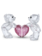 Swarovski Kris Bear kristallen beeldje Perfect Match Wit/Roze 5690970