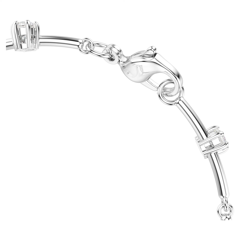 Swarovski Matrix armband Tennis crystal Pearl Zilverkleurig/Wit 5707511