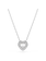 Swarovski Capsule ketting met hanger Angelic hartvorm Zilverkleurig/Wit 5720852