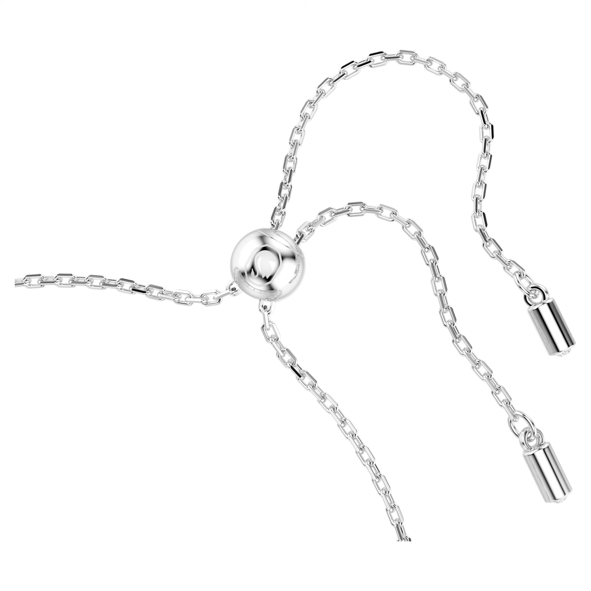 Swarovski Capsule armband Ronde slijpvorm Crystal Pearl Zilverkleurig/Wit 5720870