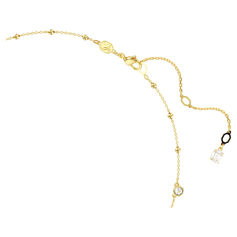Swarovski Imber ketting Ronde slijpvorm Goudkleurig/Wit 5680090