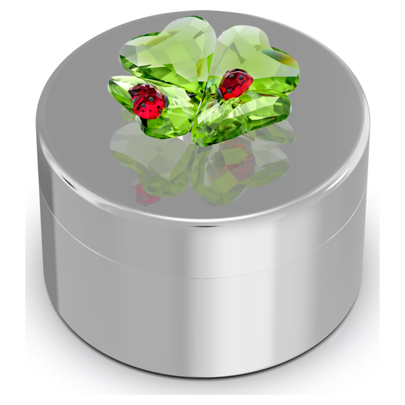Swarovski Idyllia kristallen beeldje Decoratief Doosje met Klavertje vier en Lieveheersbeestje Multi 5692961