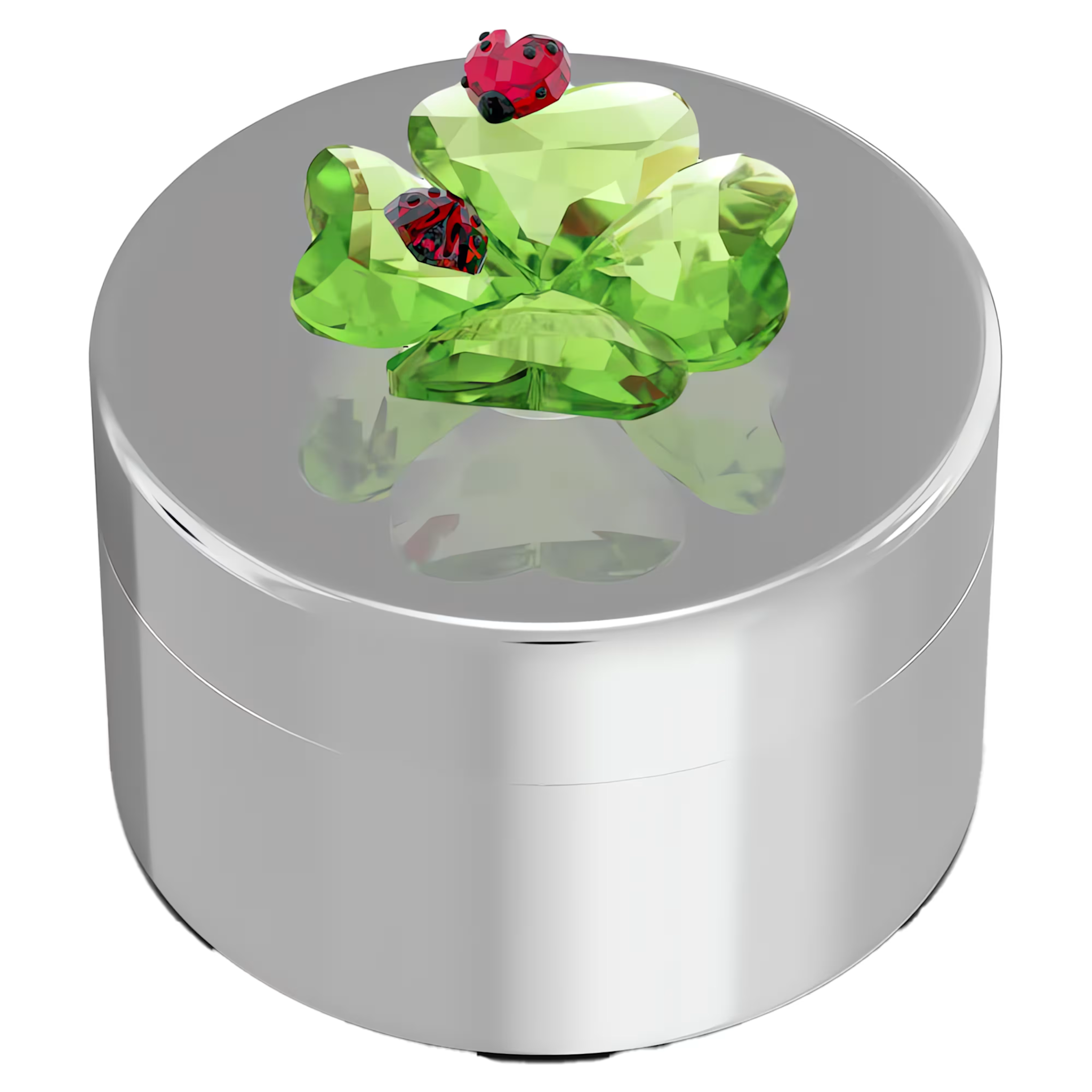 Swarovski Idyllia kristallen beeldje Decoratief Doosje met Klavertje vier en Lieveheersbeestje Multi 5692961