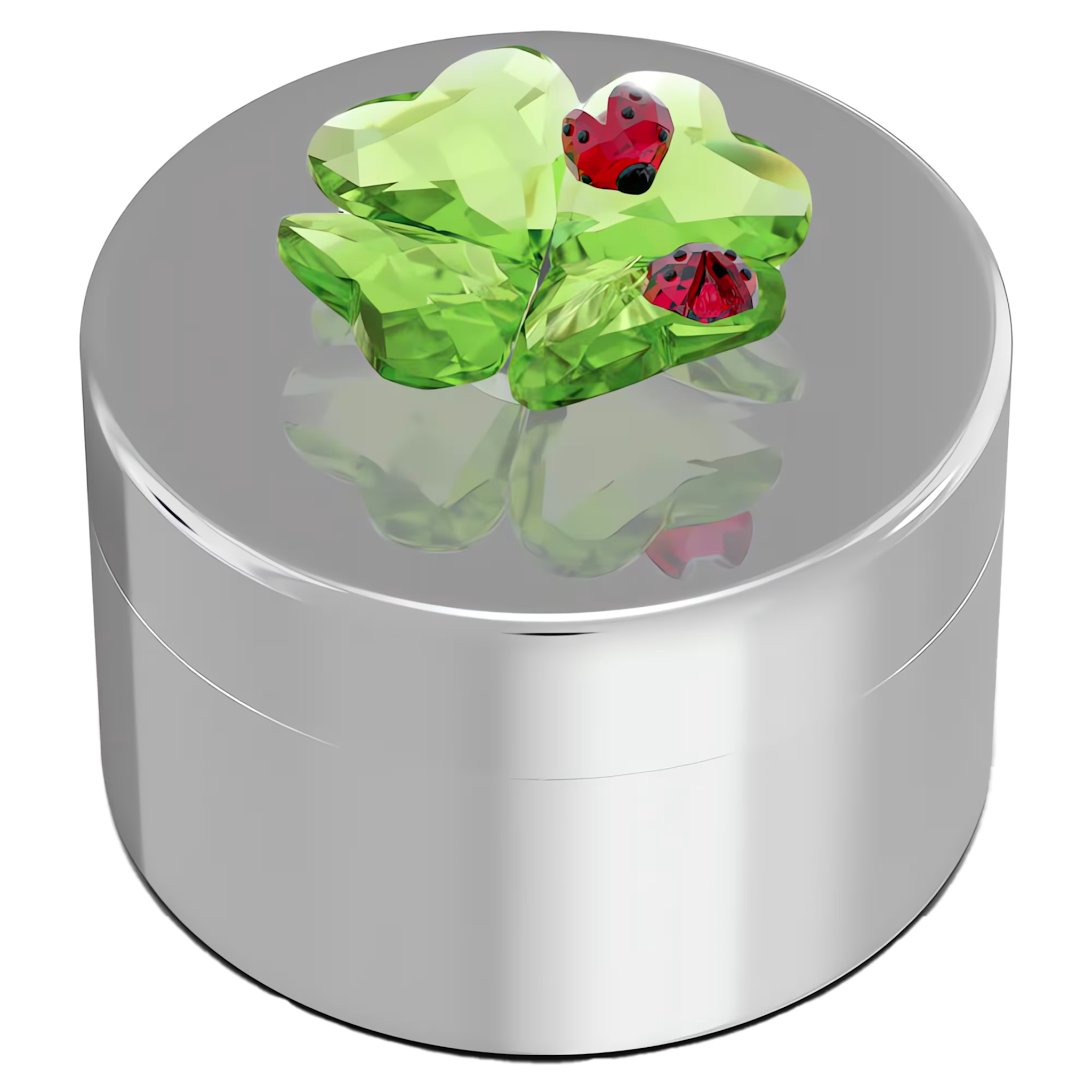 Swarovski Idyllia kristallen beeldje Decoratief Doosje met Klavertje vier en Lieveheersbeestje Multi 5692961